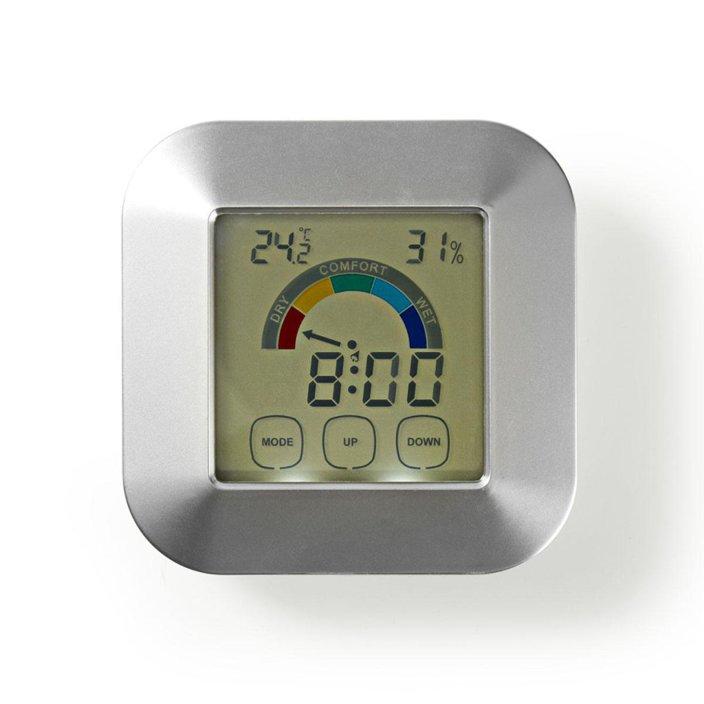 Nedis KATR105SI Hygrometer Temperaturmesser Taste-Screen