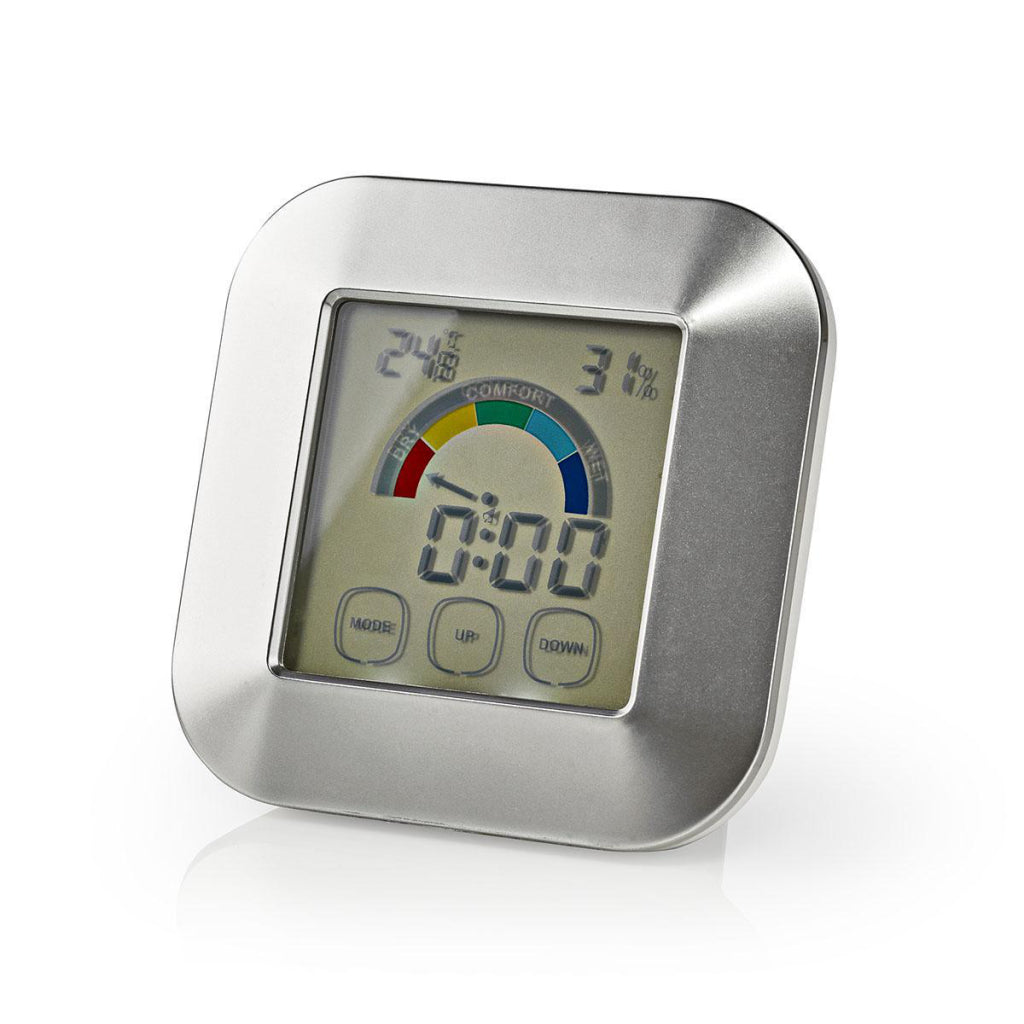 Nedis KATR105SI Hygrometer Temperaturmesser Taste-Screen