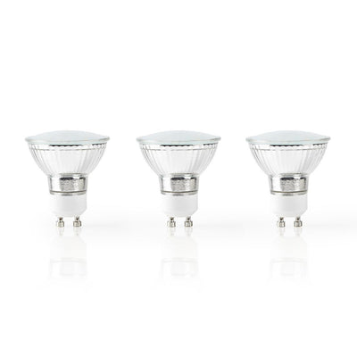 Nedis Wifilw31crgu10 Wi-Fi LED-Lampe warmes Weiß GU10 3-Pack