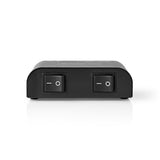 Nedis ASWI2602BK -Lautsprecherschalter 2 Ports Klemmanschluss schwarz - afbeelding 1