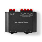 Nedis ASWI2602BK -Lautsprecherschalter 2 Ports Klemmanschluss schwarz - afbeelding 4