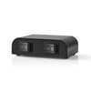 Nedis ASWI2602BK -Lautsprecherschalter 2 Ports Klemmanschluss schwarz