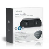 Nedis ASWI2602BK -Lautsprecherschalter 2 Ports Klemmanschluss schwarz - afbeelding 7