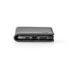 Nedis SWB10022BK Wallet Book für Galaxy M10 Schwarz