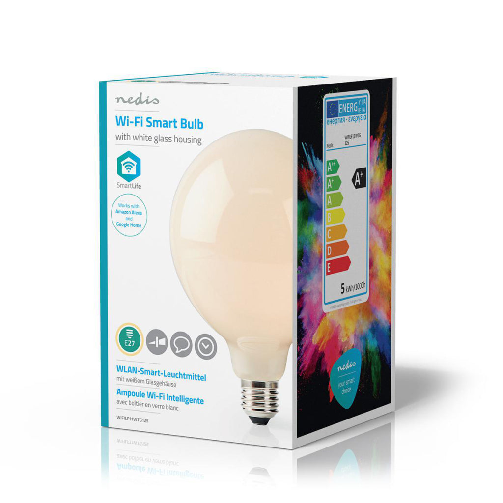 Nedis Wifilf11WTG125 Wi-Fi LED LAMP E27 125 mm 5 W 500 LM Weiß