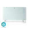 Nedis wifihtpl20fwt Smart Convector Herd mit Wi-Fi Thermostat Glass Front Panel 2000 W Weiß