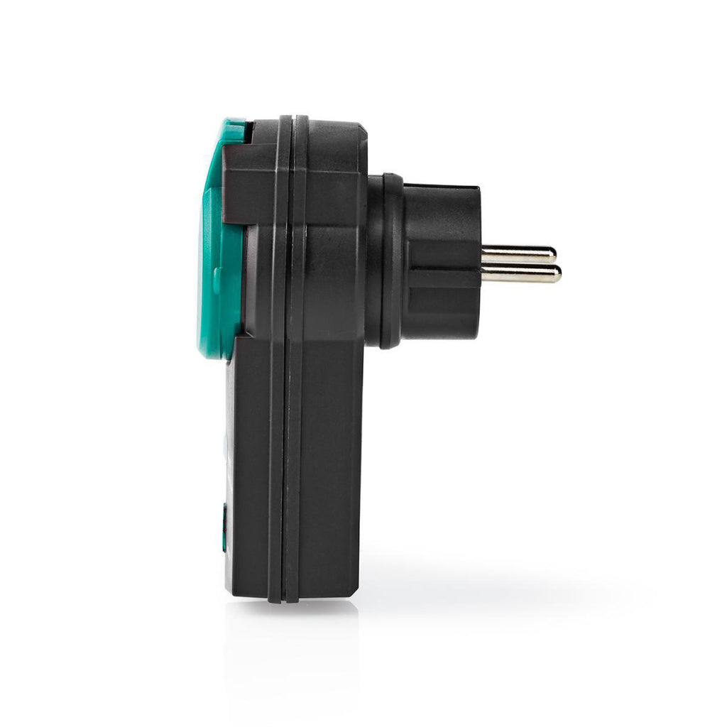 Nedis RFPOM120FBK RF -Stecker Outdoor IP44 auf RF Mesh Range Extender Schuko Typ F 3680 W