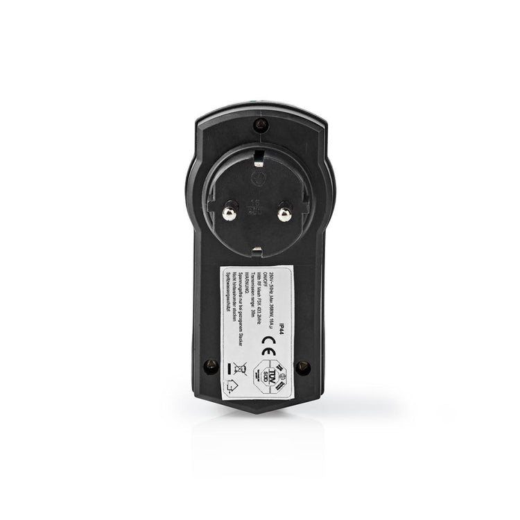 Nedis RFPOM120FBK RF -Stecker Outdoor IP44 auf RF Mesh Range Extender Schuko Typ F 3680 W