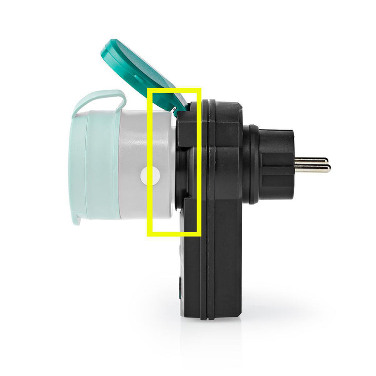 Nedis RFPOM120FBK RF -Stecker Outdoor IP44 auf RF Mesh Range Extender Schuko Typ F 3680 W