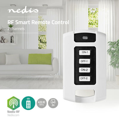 Nedis RFRC220WT RF Fernbedienung 2 Kanäle