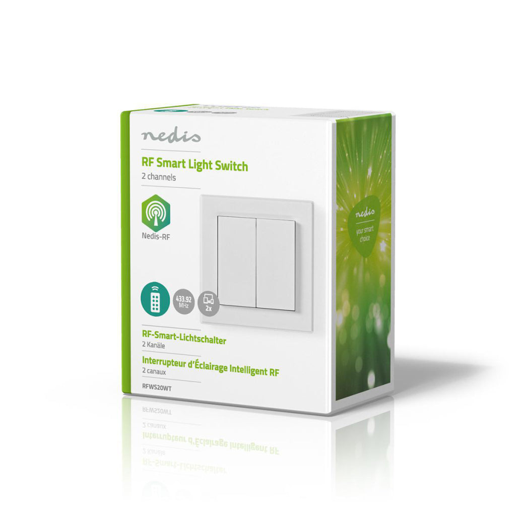 Nedis RFWS20WT RF Light Switch Double