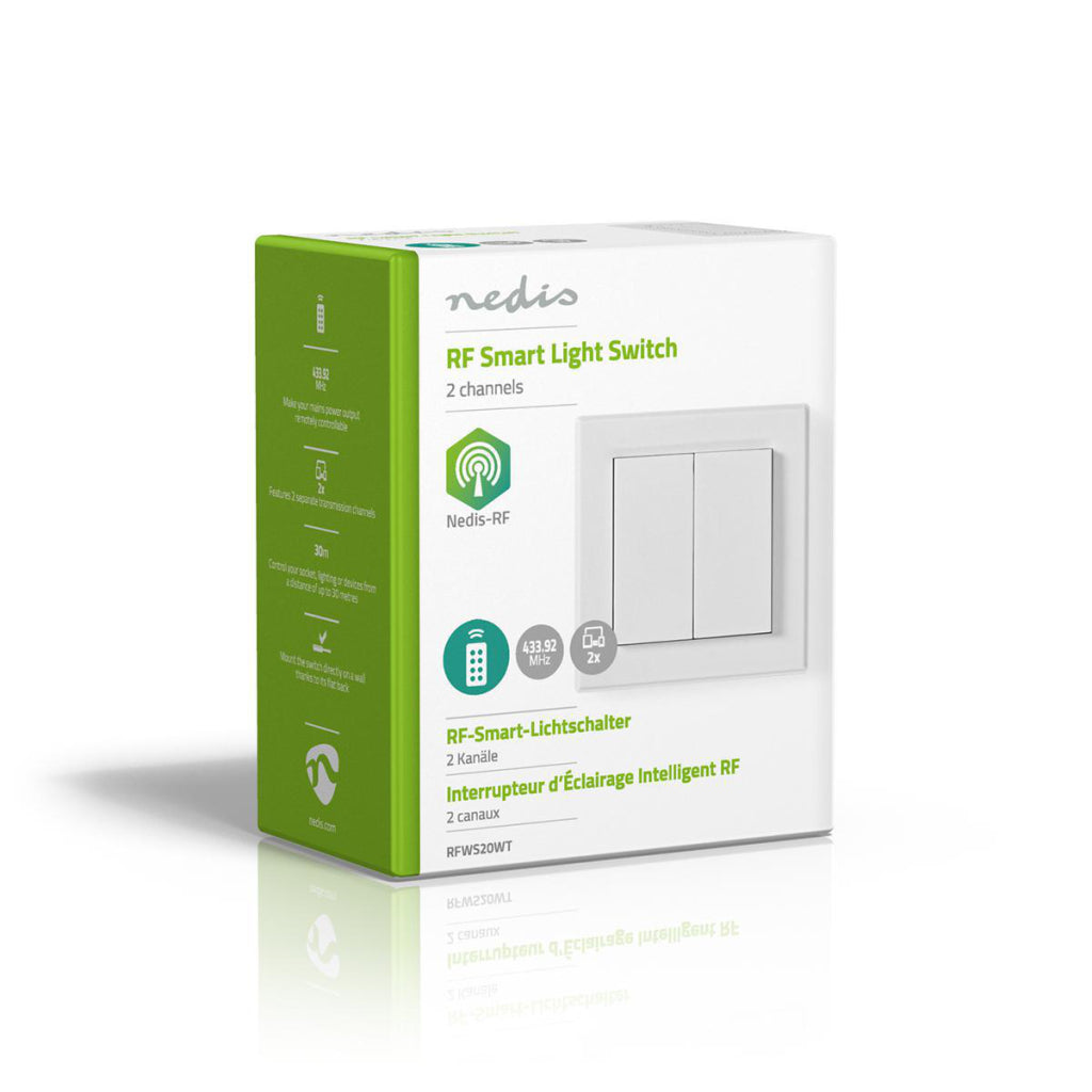Nedis RFWS20WT RF Light Switch Double
