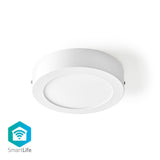 Nedis Wifilaw10WT Wi-Fi-Deckenlampe Runddurchmesser 17 cm warm bis kühle weiße 800 LM 12 W Slim Design Aluminium - afbeelding 1