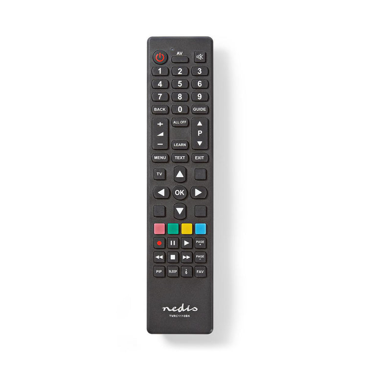 NEDIS TV1110BK Universal Fernbedienung PC Programmierbar betreibt 1 Gerät