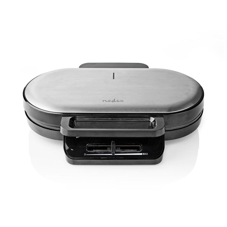Nedis Kawp110fbk Doppelwaffel 2x 14 cm 1200 W schwarz