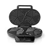 Nedis Kawp110fbk Doppelwaffel 2x 14 cm 1200 W schwarz