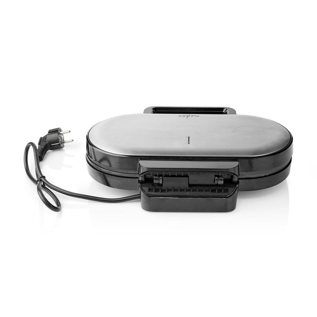 Nedis Kawp110fbk Doppelwaffel 2x 14 cm 1200 W schwarz