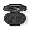 Nedis Kawp110fbk Doppelwaffel 2x 14 cm 1200 W schwarz