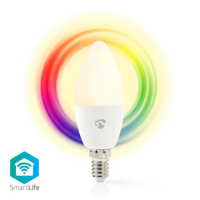 Nedis Wifilc11wte14 Wi-Fi LED-Lampe Full Color und Warm-Wit E14