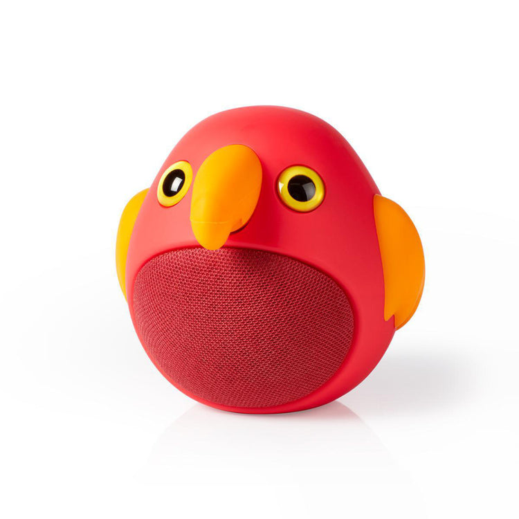 Nedis SPBT4100RD Animaticks Bluetooth -Lautsprecher 3 Stunden Spielzeit Hände -freien Anruf Perry Papagei
