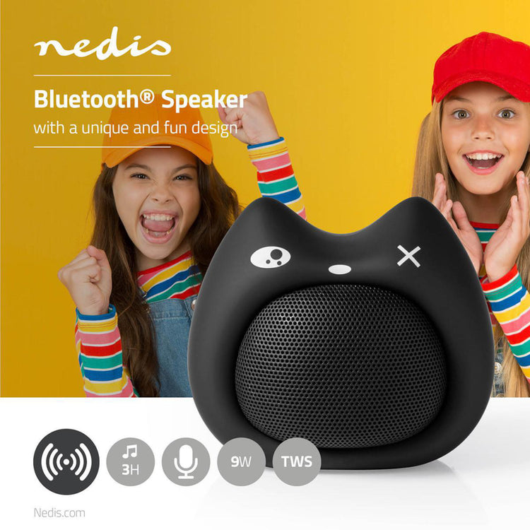 Nedis SPBT4110BK Animaticks Bluetooth -Lautsprecher 3 Stunden Spielzeit Hände -frei nennen Kelly Kitten