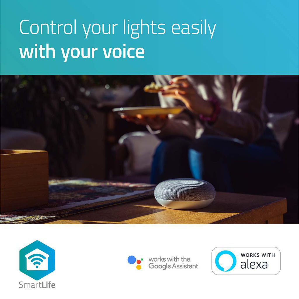 Nedis Wifilw12WTB22 SmartLife LED LED-Glühbirne Wi-Fi B22 800 LM 9 W warm weiß 2700 K Energieklasse: A+ Android Trade; iOS A60