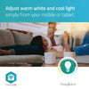 Nedis Wifilw12WTE27 SmartLife LED LED-Glühbirne Wi-Fi E27 800 LM 9 W warm weiß 2700 K Energy Class: A+ Android Trade; IOS -Durchmesser: 60 mm A60