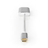 Nedis CCTB64680AAL02 USB-Adapter USB 3.2 Gen 1 USB Typ-C-Handel; Männlicher HDMI -Handel; Stecker 0,20 m abgerundete Strick -Nylon -Silber -Deckungsscheibenbox
