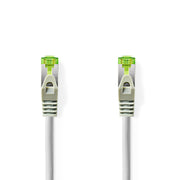 Nedis CCBW85420GY05 CAT7 CABEL S FTP RJ45 MALER RJ45 MÄNNLICH 0,5 M RUND LSZH GRAUSE BAUCH - afbeelding 1