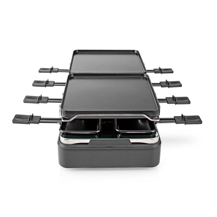 Nedis Fcra300FBK8 Raclette Stone Grill für 8 Menschen