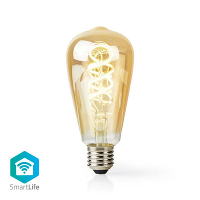 Nedis Wifilrt10st64 SmartLife LED-Filamentlampe Wi-Fi E27 360 LM 4,9 W warm bis kühle weiße 1800 6500 K Glass Android Trade; iOS ST64