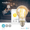 Nedis Wifilrf10a60 SmartLife LED-LED-Filamentlampe Wi-Fi E27 806 LM 7 W warmes weißes Glas Android iOS Peer