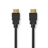 Nedis CVGP35000BK50 HDMI -Handel; Kabel HDMI -Handel; Connector HDMI -Handel; Stecker 8K@60Hz Earc vergoldet 5,00 m PVC Schwarzer Polybag - afbeelding 1