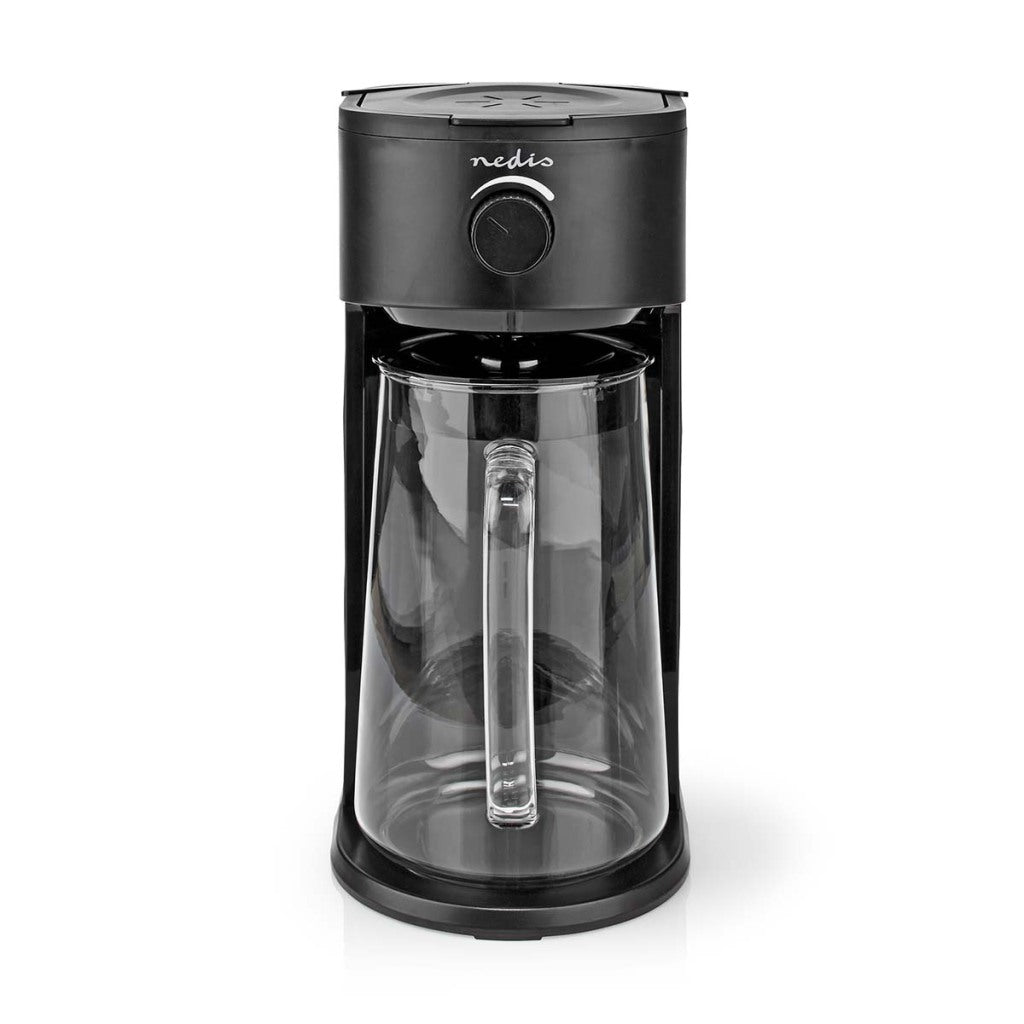 Nedis KAICM200FBK ICE CREME Kaffee -Eis -Tee -Maker -Filter Kaffee 2,5 l 6 Tassen Schwarz