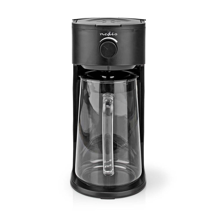 Nedis KAICM200FBK ICE CREME Kaffee -Eis -Tee -Maker -Filter Kaffee 2,5 l 6 Tassen Schwarz
