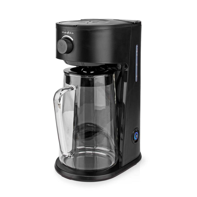Nedis KAICM200FBK ICE CREME Kaffee -Eis -Tee -Maker -Filter Kaffee 2,5 l 6 Tassen Schwarz