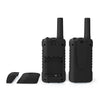 Nedis WLTK0610BK Walkie Talkie Set 2 Handys bis zu 6 Frequenzkanäle: 8 Vox bis 3 Stunden Kopfhörerausgabe 2 Headsets Schwarz