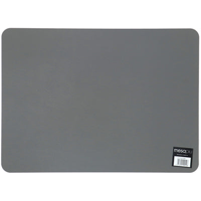 Mesapiu mesapiu placemat leder aussehen grau 45x33 cm
