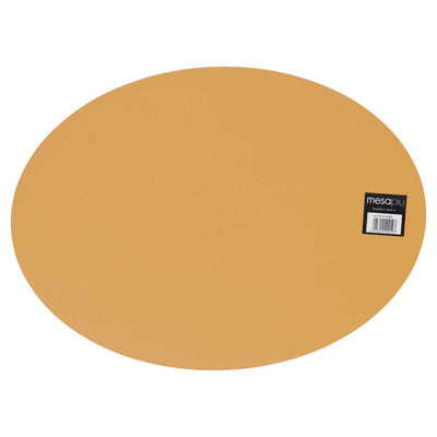 Mesapiu mesapiu placemat Leder Look Kamel Oval 45x33 cm