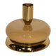 Mansion Atmosphäre Kerzenständer goldbeige Emaille 10x10x8,5cm