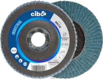 Cibo Fächerschleifscheibe 125mm blau 120 konischer Stahl | 10 Stk