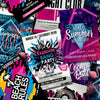 Nordwand Noordwand Tapete Good Vibe Club Plakate lila und rosa