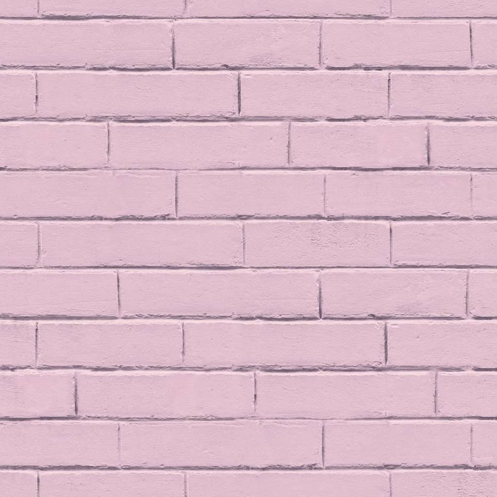 Noordwand Noordwand Tapete gute Stimmung Ziegelmauer rosa