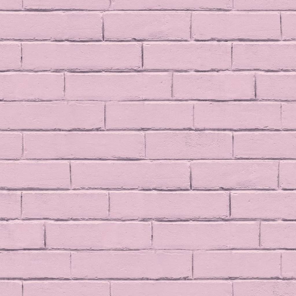 Noordwand Noordwand Tapete gute Stimmung Ziegelmauer rosa