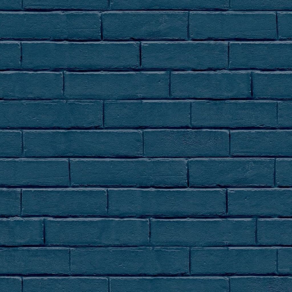 Noordwand Noordwand Tapete gute Stimmung Ziegelmauer Blau