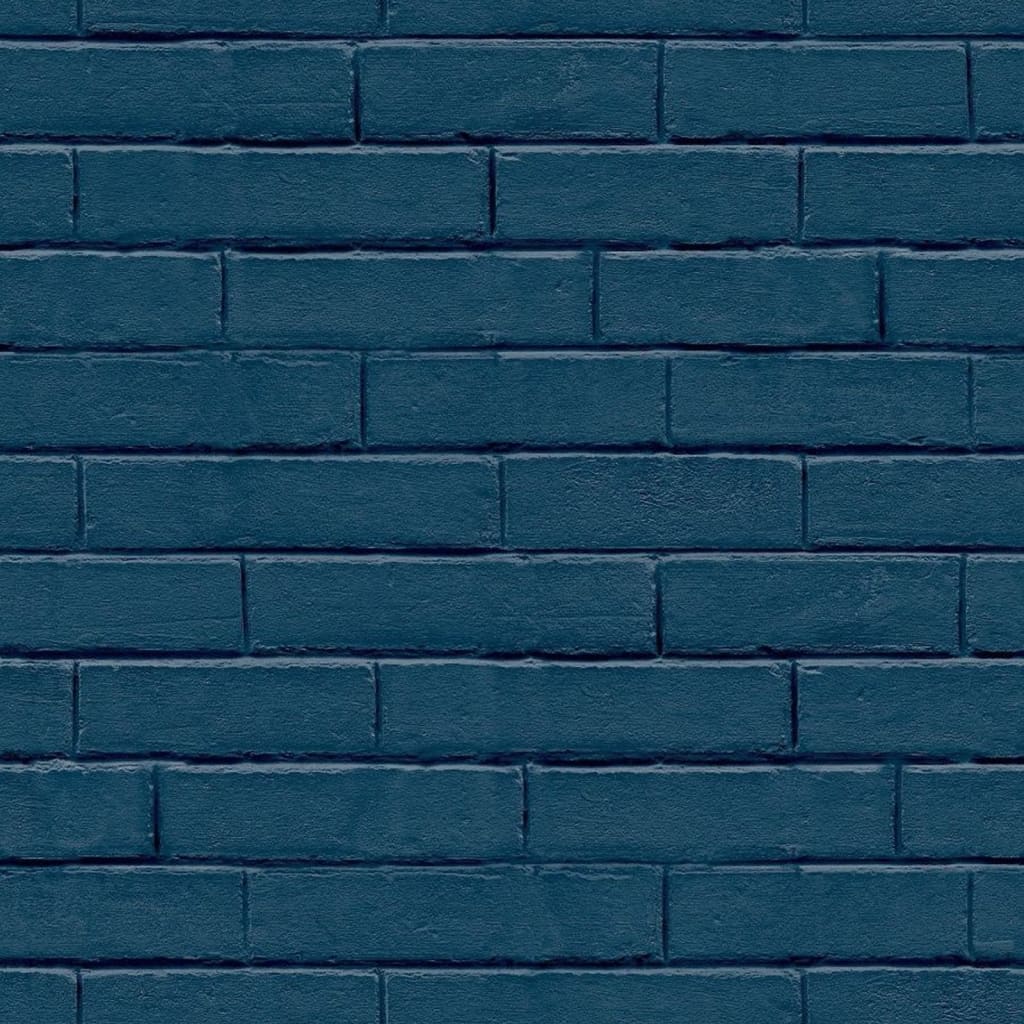 Noordwand Noordwand Tapete gute Stimmung Ziegelmauer Blau