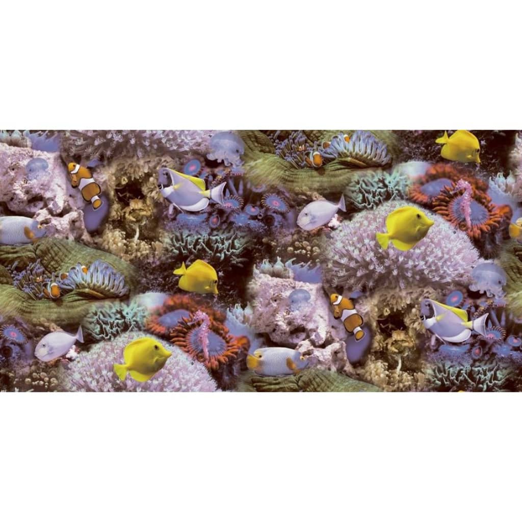 Noordwand Noordwand Tapete gute Stimmung Korallen und tropische Fische Geel und Lila