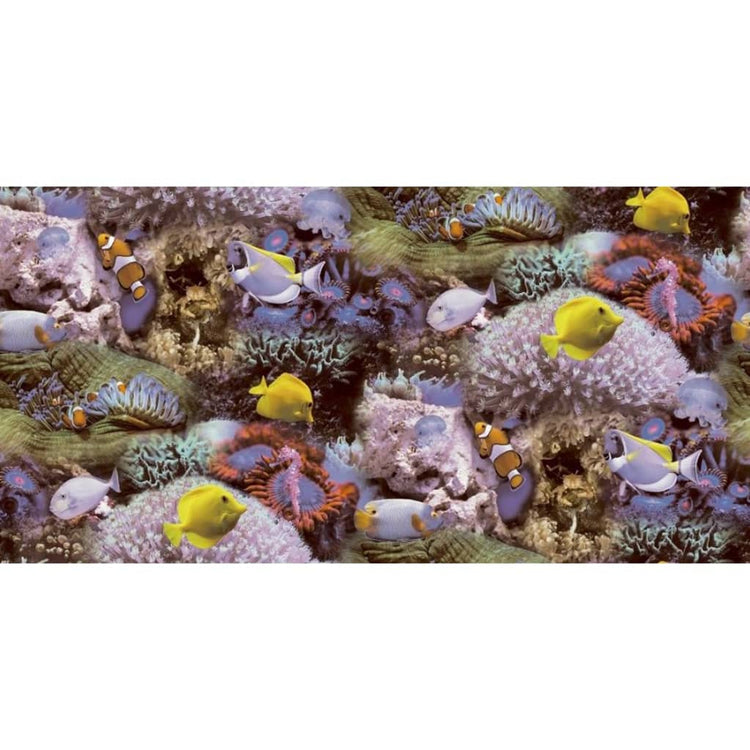 Noordwand Noordwand Tapete gute Stimmung Korallen und tropische Fische Geel und Lila