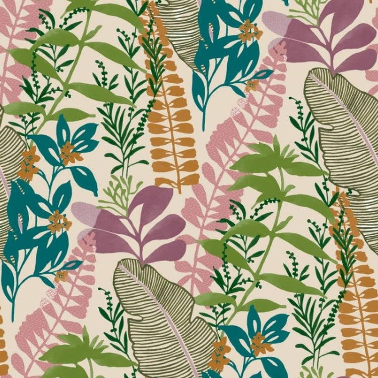Noordwand Noordwand Tapete gute Vibes Blätter Groen en Pink