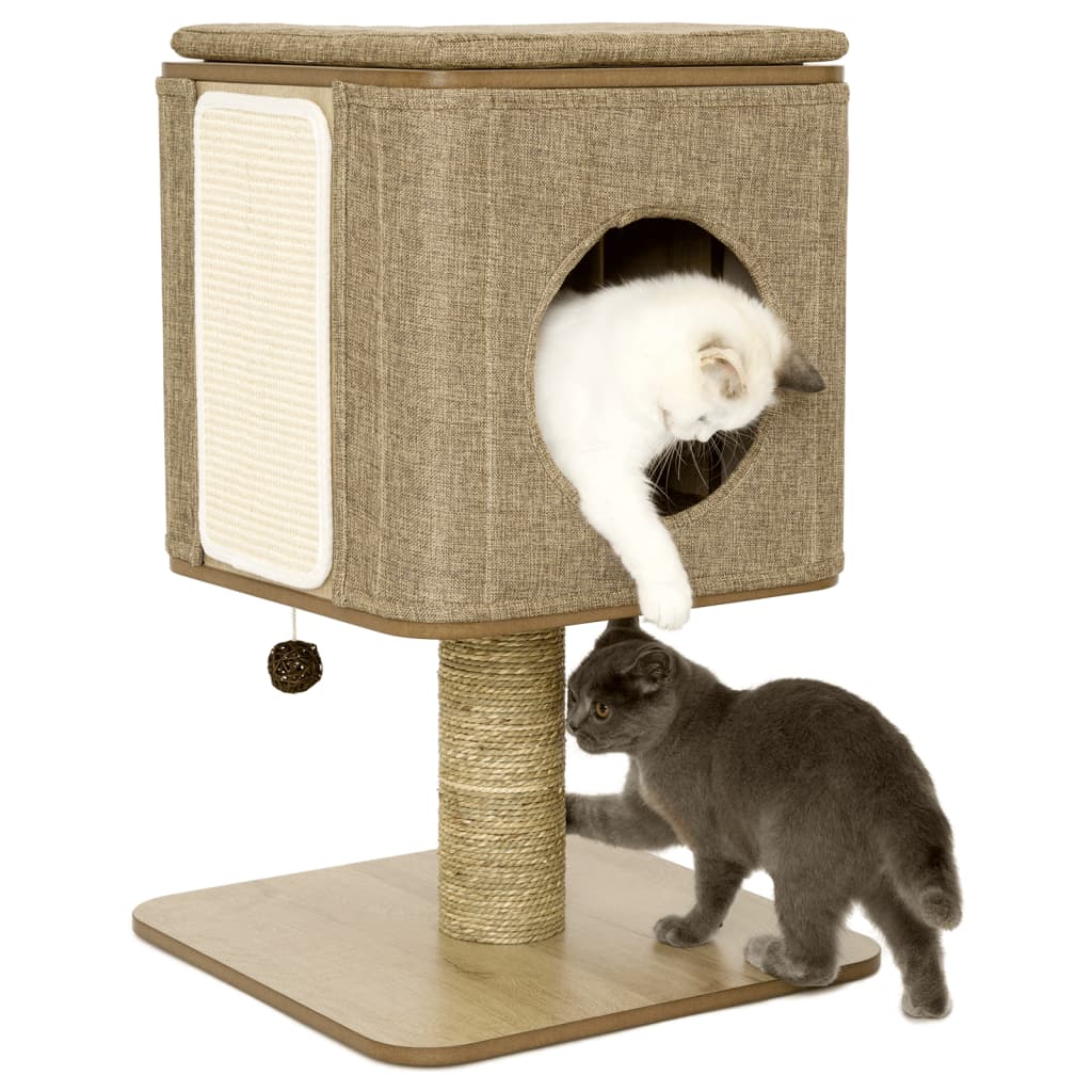 Jack und Vanille Jack und Vanillekatze Möbel Molly 42x42x67 cm Brown